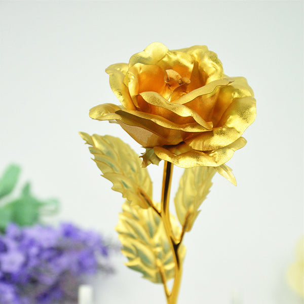 Unisex - Exclusive Depache Style Gold Plated Rose [Exclusive To Zonelex]