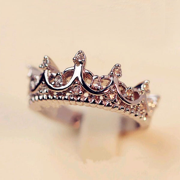 Womens - Swaroski KS Crystal Drilled Crown Ring [FREE]