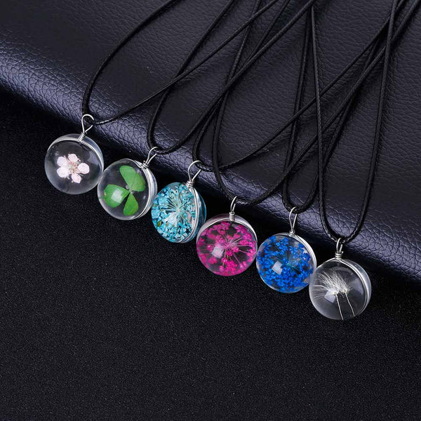 Womens - Exclusive MeyliffK Flower Crystal Necklaces [FREE]